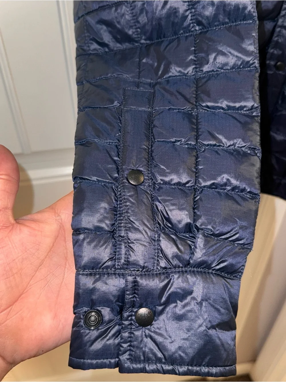 The North Face Men’s Navy Quilted Puffer Jacket